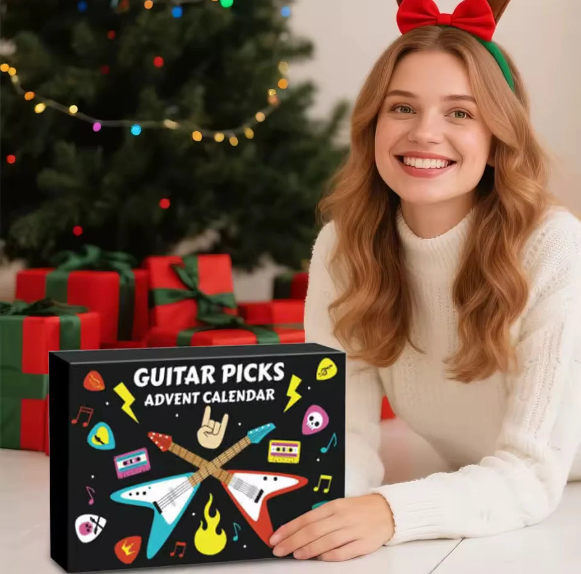 Gitarren Picks Adventskalender | 24 Überraschungen für Gitarrenliebhaber | Perfektes Geschenk zur Vorweihnachtszeit