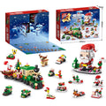 Klemmbaustein Adventskalender | XXL Baustein Spass mit 12 Figuren | Perfektes Geschenk für Sammler und Liebhaber