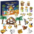 Krippenzauber Adventskalender | Adventskalender mit 24 Figuren zur Weihnachtsdekoration | Festliche Vorfreude für die ganze Familie