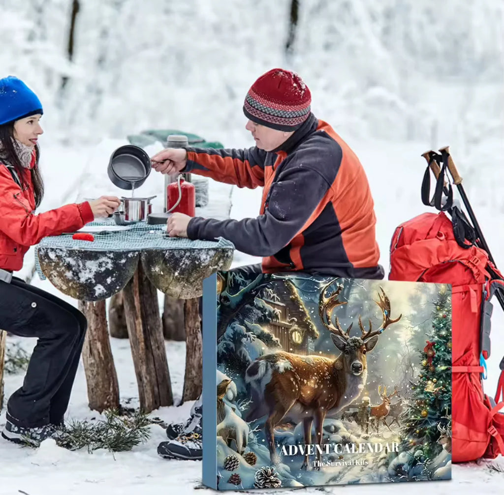 Outdoor Abenteuer Adventskalender | Adventskalender mit 24 nützlichen Gadgets für Camper und Wanderer