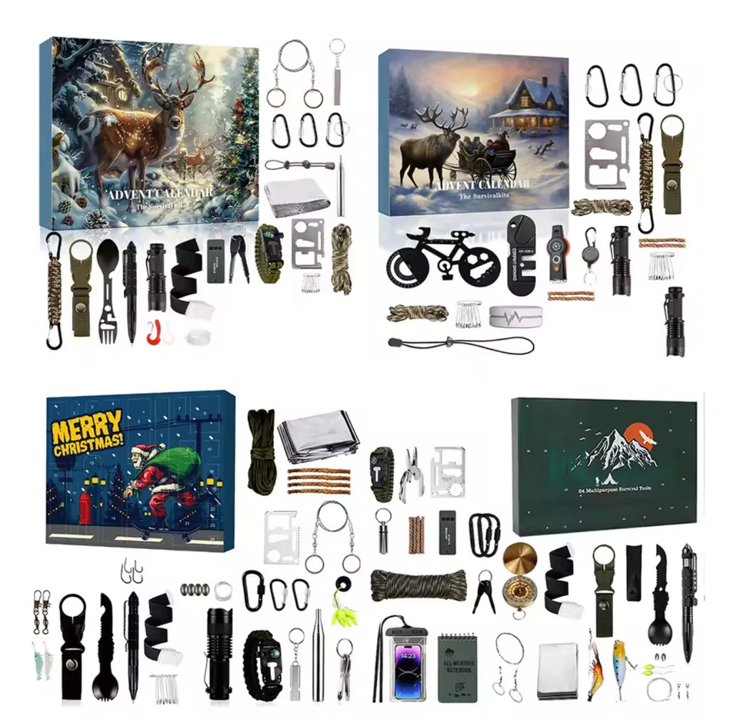 Outdoor Abenteuer Adventskalender | Adventskalender mit 24 nützlichen Gadgets für Camper und Wanderer