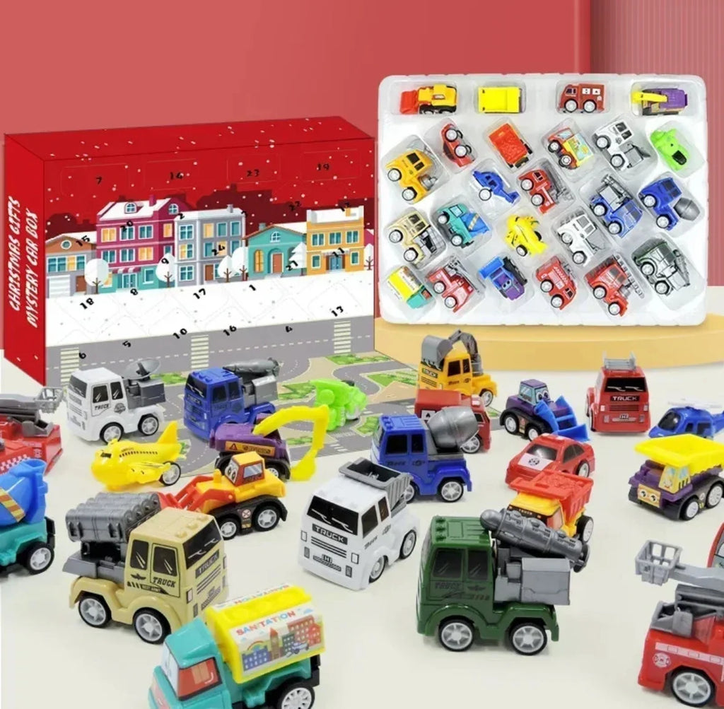 Spielzeugautos Adventskalender | 24 Überraschungen für Spielspaß in der Vorweihnachtszeit